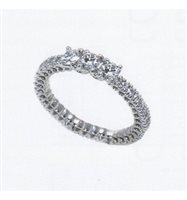 Anello Salvini Donna Verette Intere Salv in Oro bianco Diamante 0.98 Ct 20032858-13 - 20032858-13